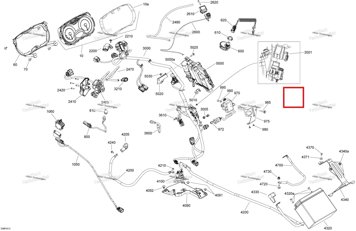 Деталь 515178549 на схеме узла 2019 Ski-Doo GRAND TOURING 600R E-TEC Electrical - 600R E-Tec