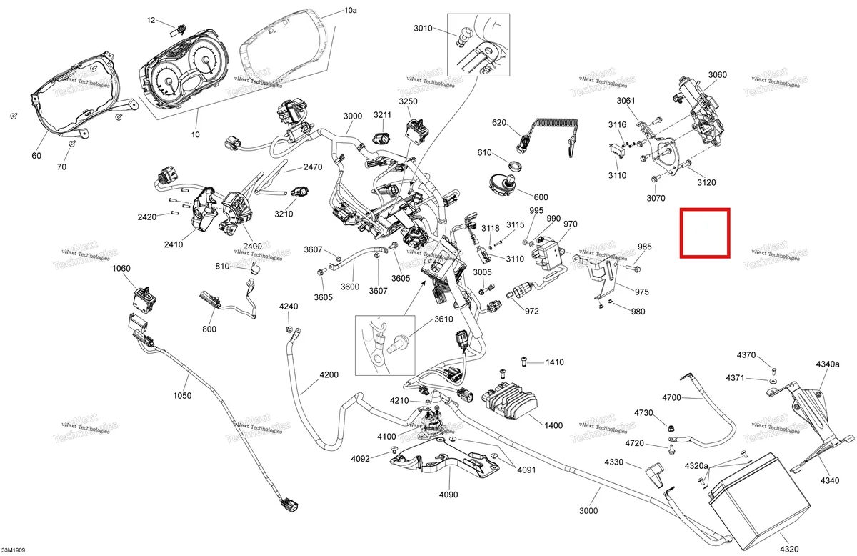 Деталь 515178558 на схеме узла 2019 Ski-Doo GRAND TOURING 900 ACE Electrical - 900 Ace