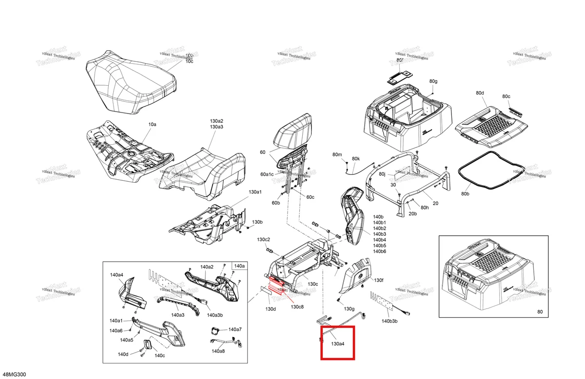 Деталь 515178588 на схеме узла 2027 Ski-Doo EXPEDITION - SE - 900 ACE TURBO R - AYVN - Tundra Green - 20X154X1.5ICSS Track Body - Seat