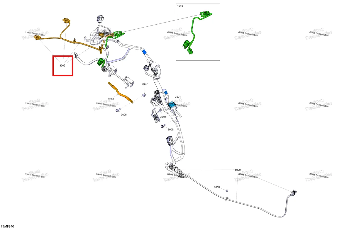 Деталь 515178646 на схеме узла 2026 Ski-Doo MXZ - RACING - 600 RS - BMTA - Neo Yellow - 15X137X1.75R Track Electric - Lower Section