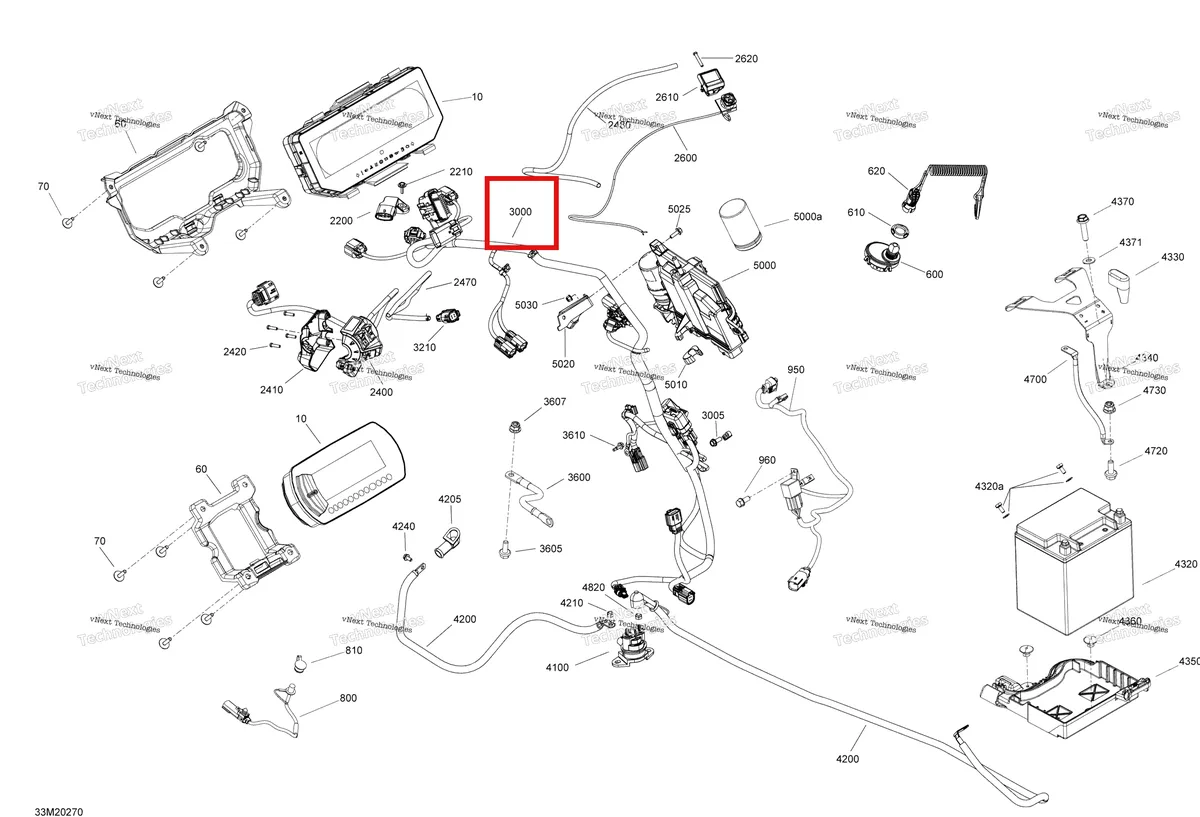 Деталь 515178733 на схеме узла 2020 Ski-Doo EXPEDITION LE/SE 600R E-TEC Electric - System