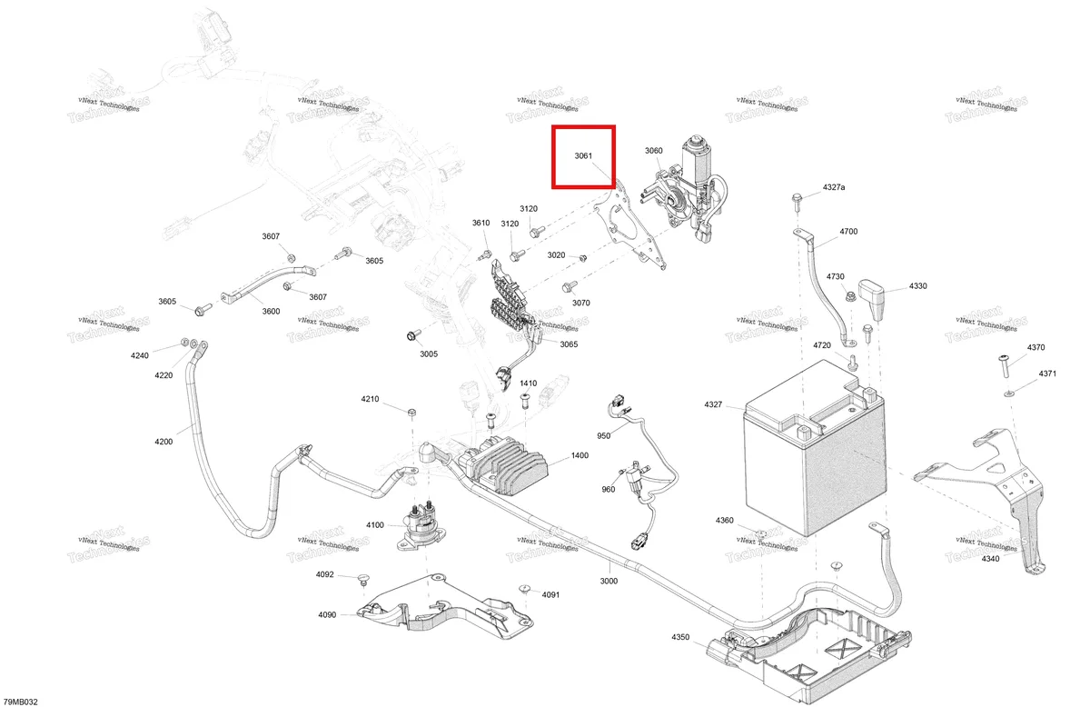 Деталь 515178940 на схеме узла 2022 Ski-Doo EXPEDITION SE 900 ACE Electric - Lower Section