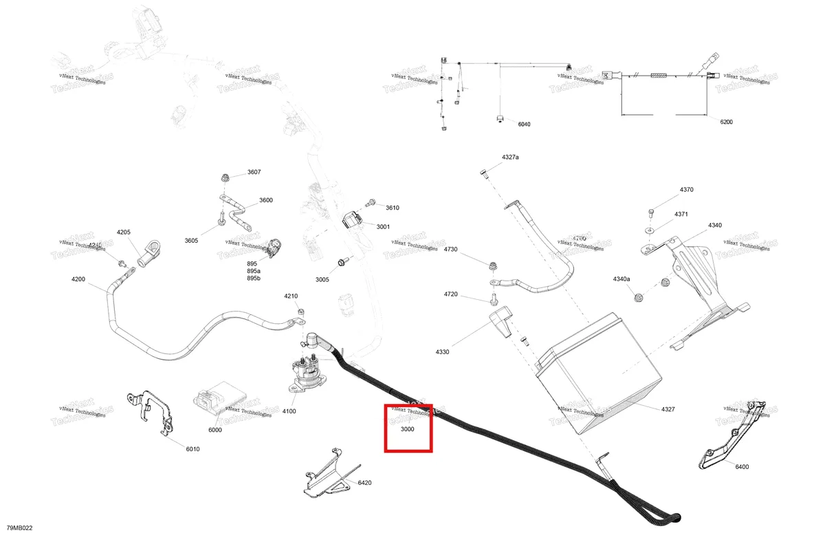 Деталь 515179170 на схеме узла 2022 Ski-Doo MXZ 850 E-TEC - XRS with SAS Electric - Lower Section