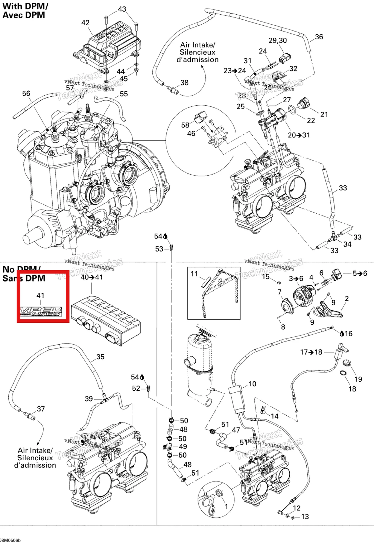 Деталь 516000245 (Наклейка) на схеме узла 2005 Ski-Doo GSX 500SS Engine, Gsx 500Ss