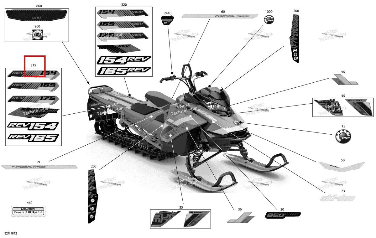 Деталь 516008336 на схеме узла Decals Summit - Package X