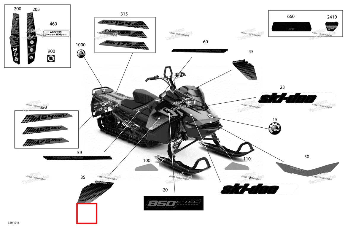 Деталь 516008991 на схеме узла Decals - Package X
