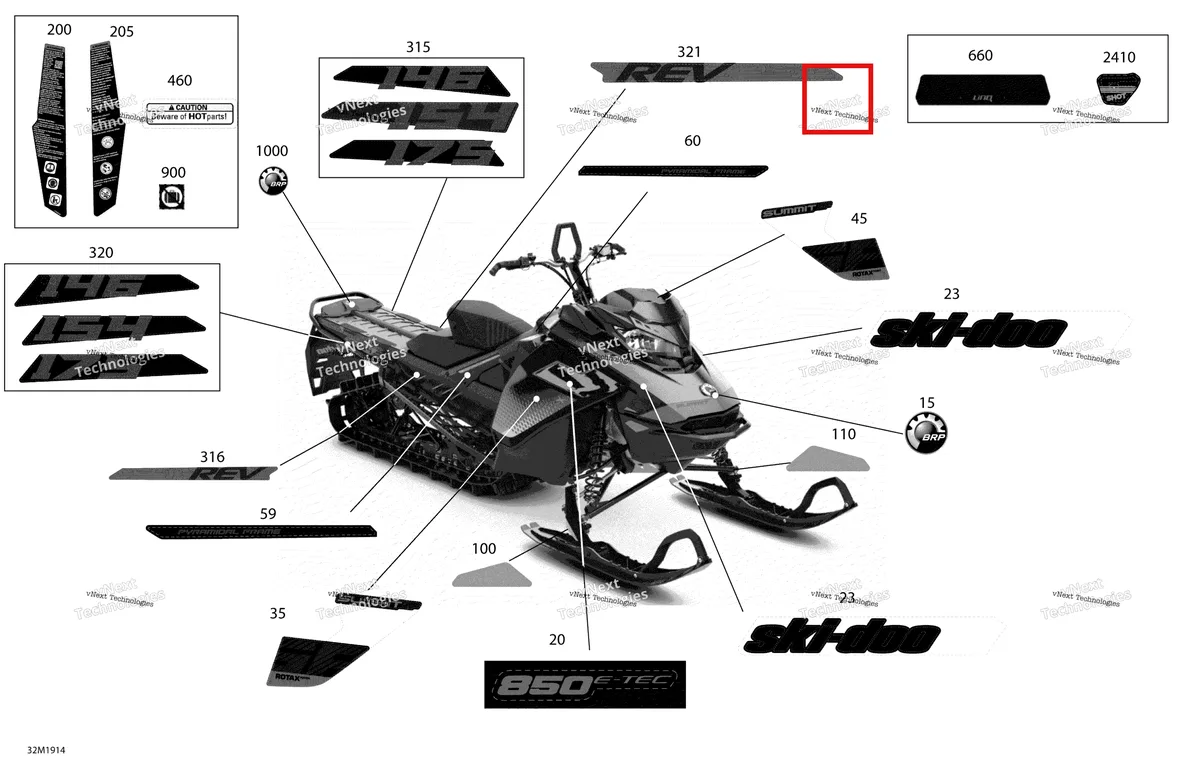 Деталь 516009012 на схеме узла Decals - Package Sp
