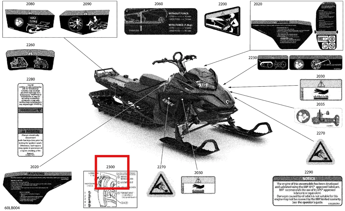 Деталь 516009932 на схеме узла 07- Body - Warning Decals