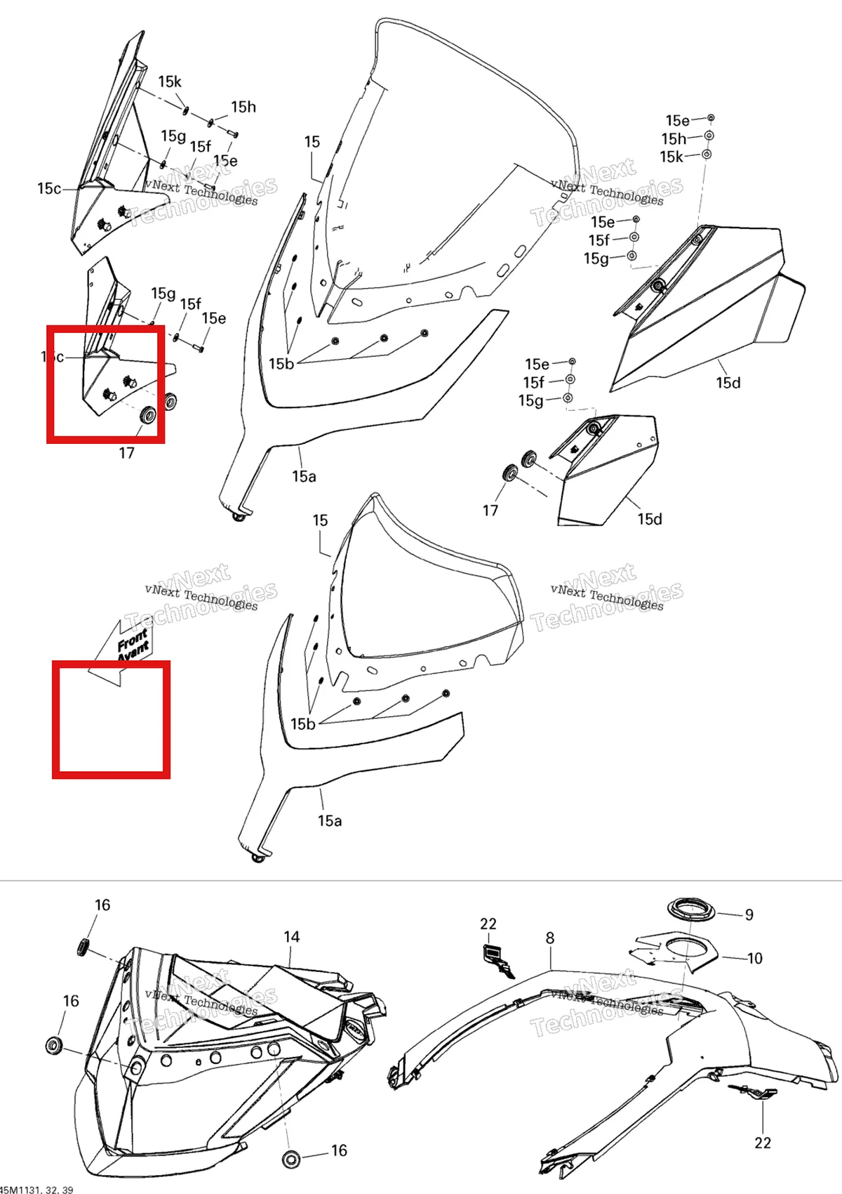 Деталь 517304078 на схеме узла 2011 Ski-Doo Tundra LT 600ACE Windshield And Console