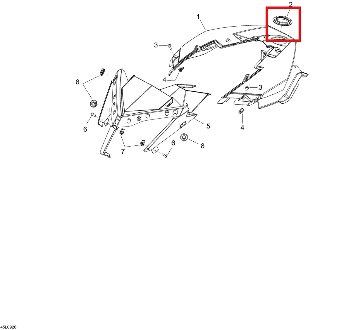 Деталь 517304129 (Деталь Hood/console) на схеме узла 09- Windshield and Console