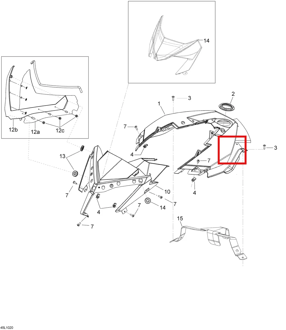 Деталь 517304523 (Консоль) на схеме узла 09- Windshield And Console