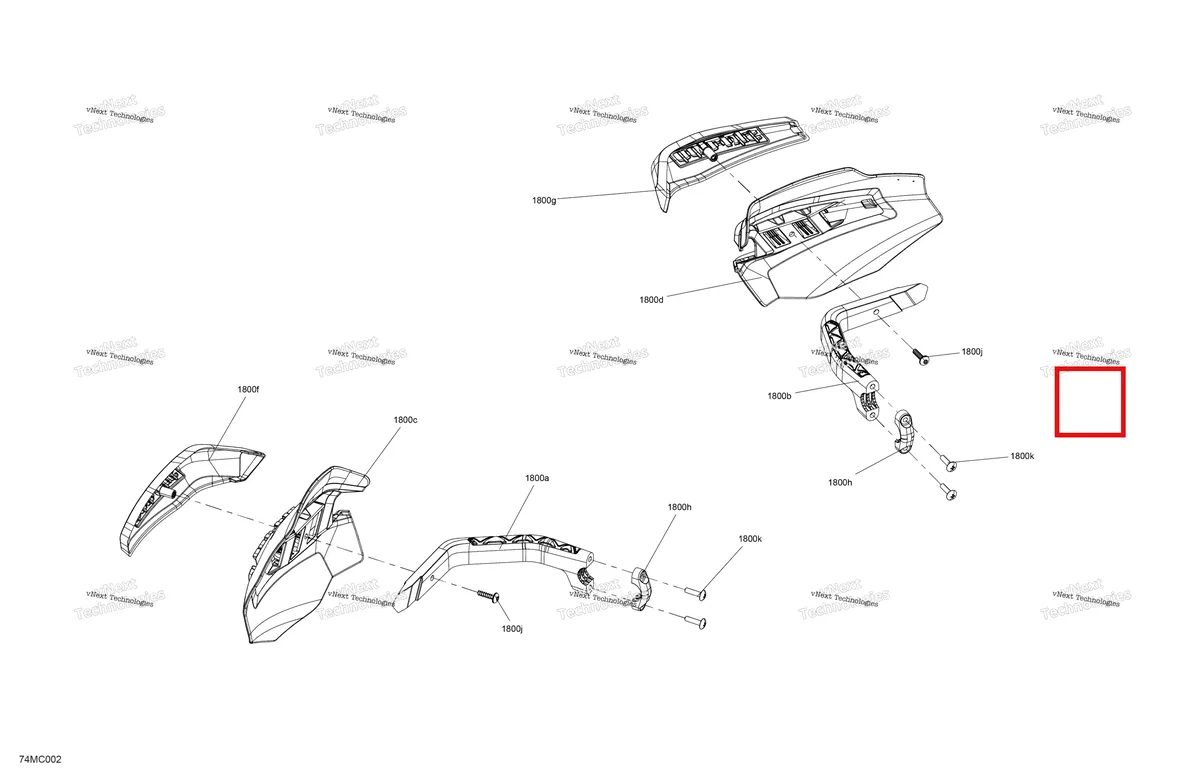 Деталь 517306406 на схеме узла 2023 Ski-Doo BACKCOUNTRY 146 850 E-TEC - XRS Body - Handguards