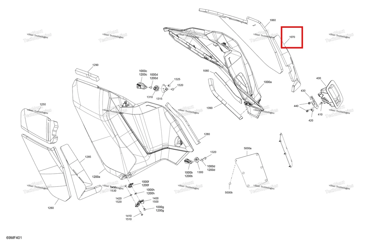 Деталь 517306586 на схеме узла 2026 Ski-Doo MXZ - RACING - 600 RS - BMTA - Neo Yellow - 15X137X1.75R Track Body - Side Panels