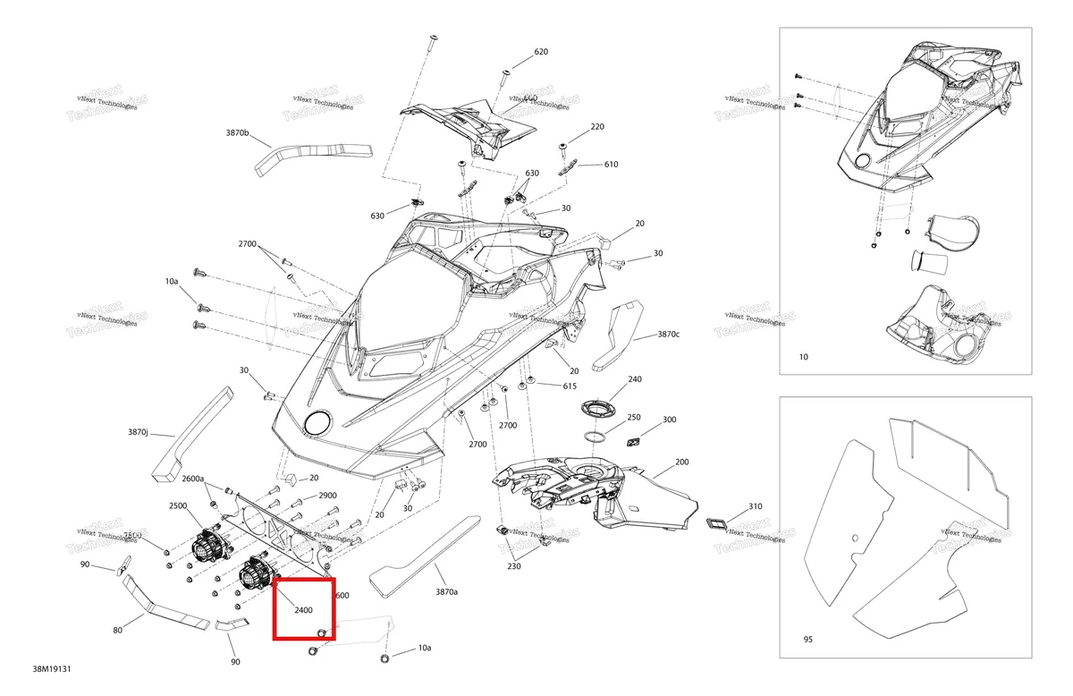 Деталь 517306983 на схеме узла 2019 Ski-Doo MXZ 600 RACING Hood - 600 Racing - North America - Hood