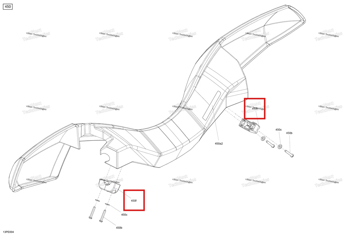Деталь 517308718 (Mounting хомут Can-Am Outlander 570 EFI XT (2022) (517308718)) на схеме узла 2025 Can-Am OUT-MAX - 6X6 - XT - 1000 EFI - 5ZSA - Boreal Green Mechanic - Air Deflector
