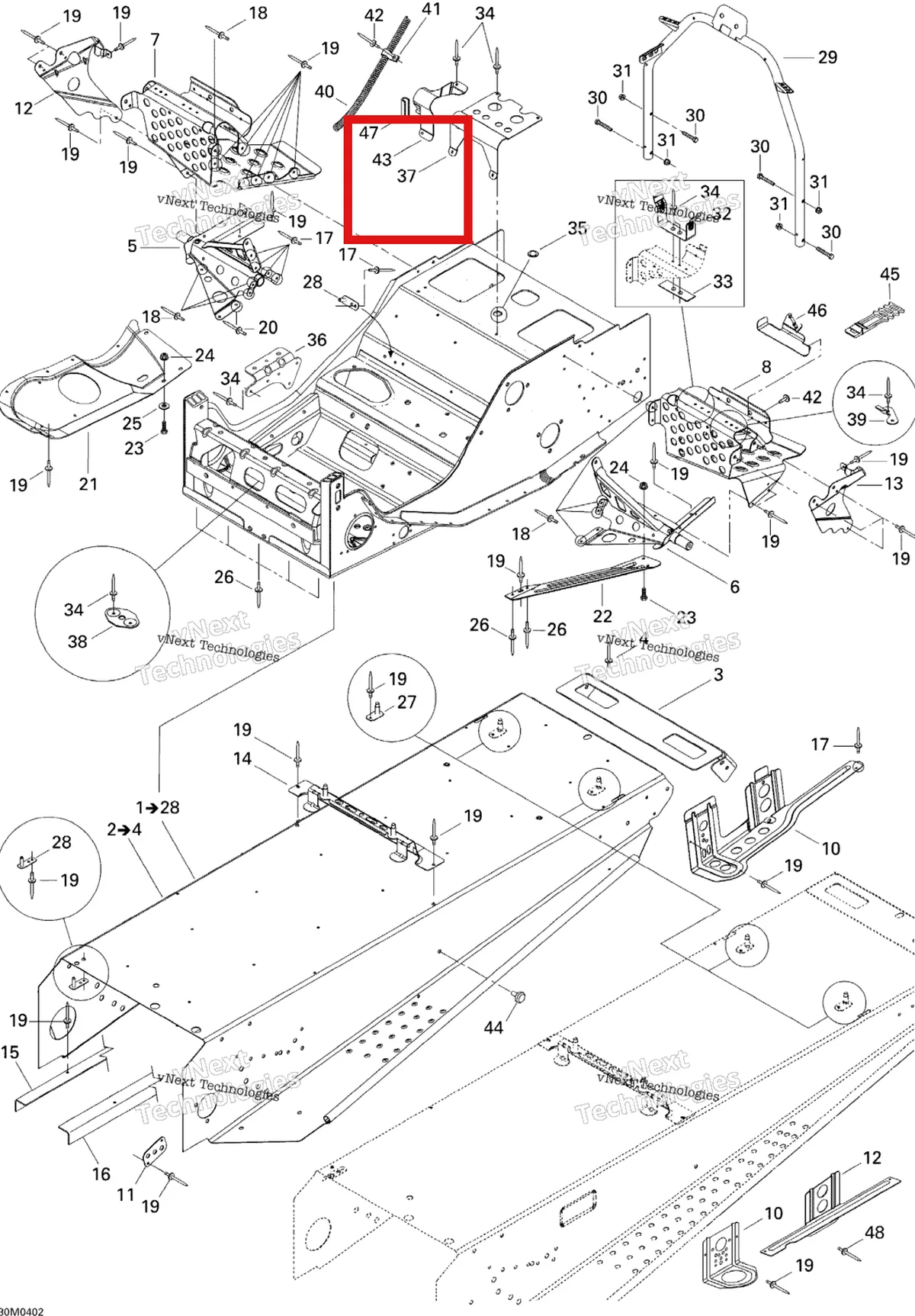 Деталь 518310400 (Деталь Air Intake Support) на схеме узла