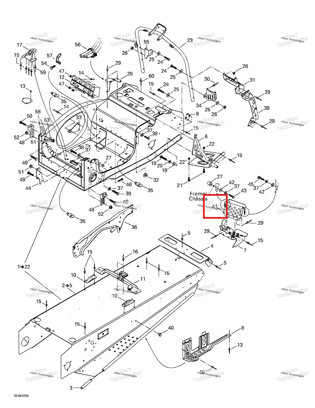 Деталь 518317531 на схеме узла 2003 Ski-Doo Mach Z Frame And Accessories