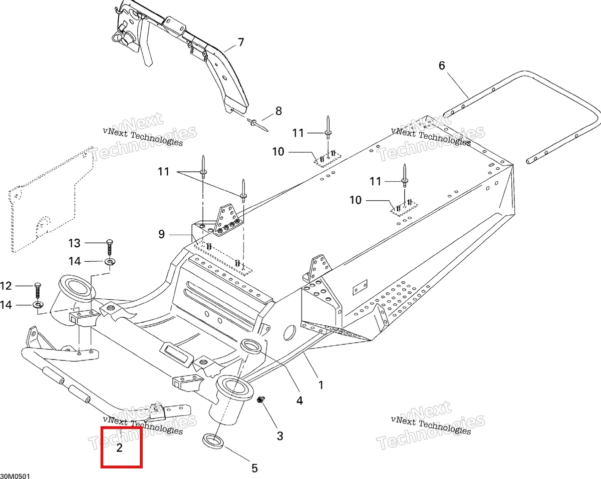 Деталь 518320200 на схеме узла 2005 Ski-Doo Tundra R Frame