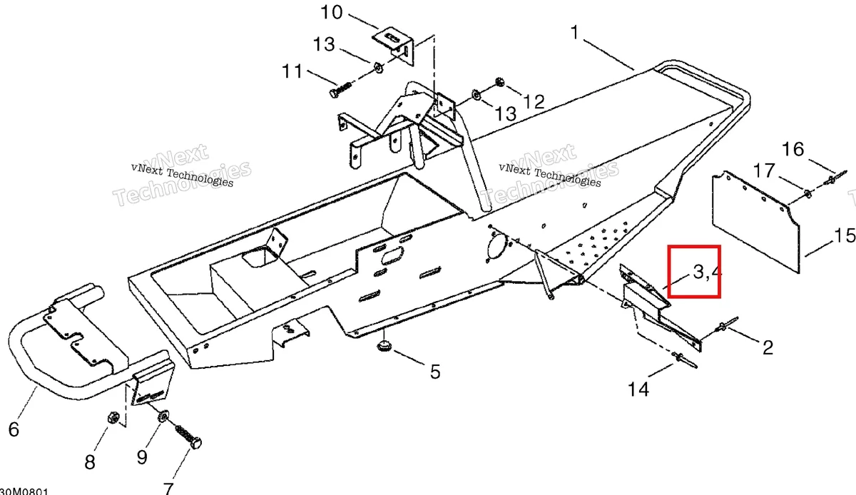 Деталь 518321950 на схеме узла 2008 Ski-Doo Mini Z Frame