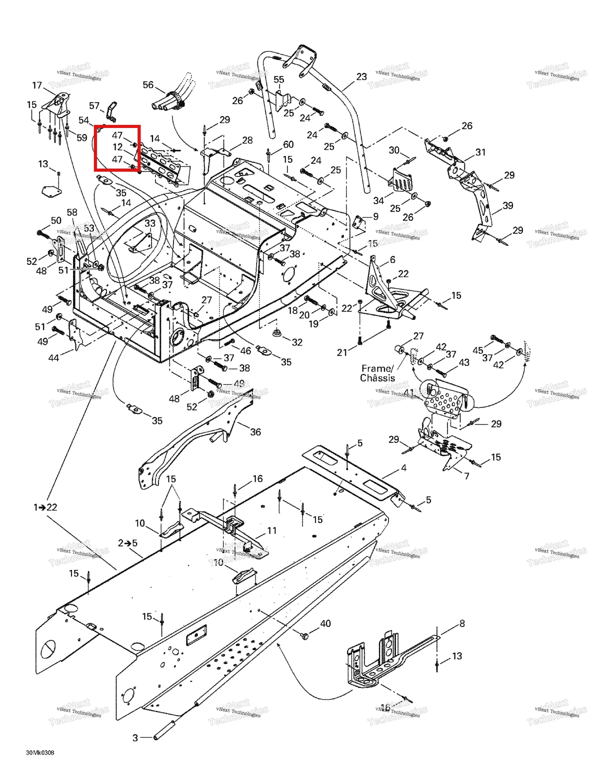 Деталь 518322282 на схеме узла 2003 Ski-Doo Mach Z Frame And Accessories