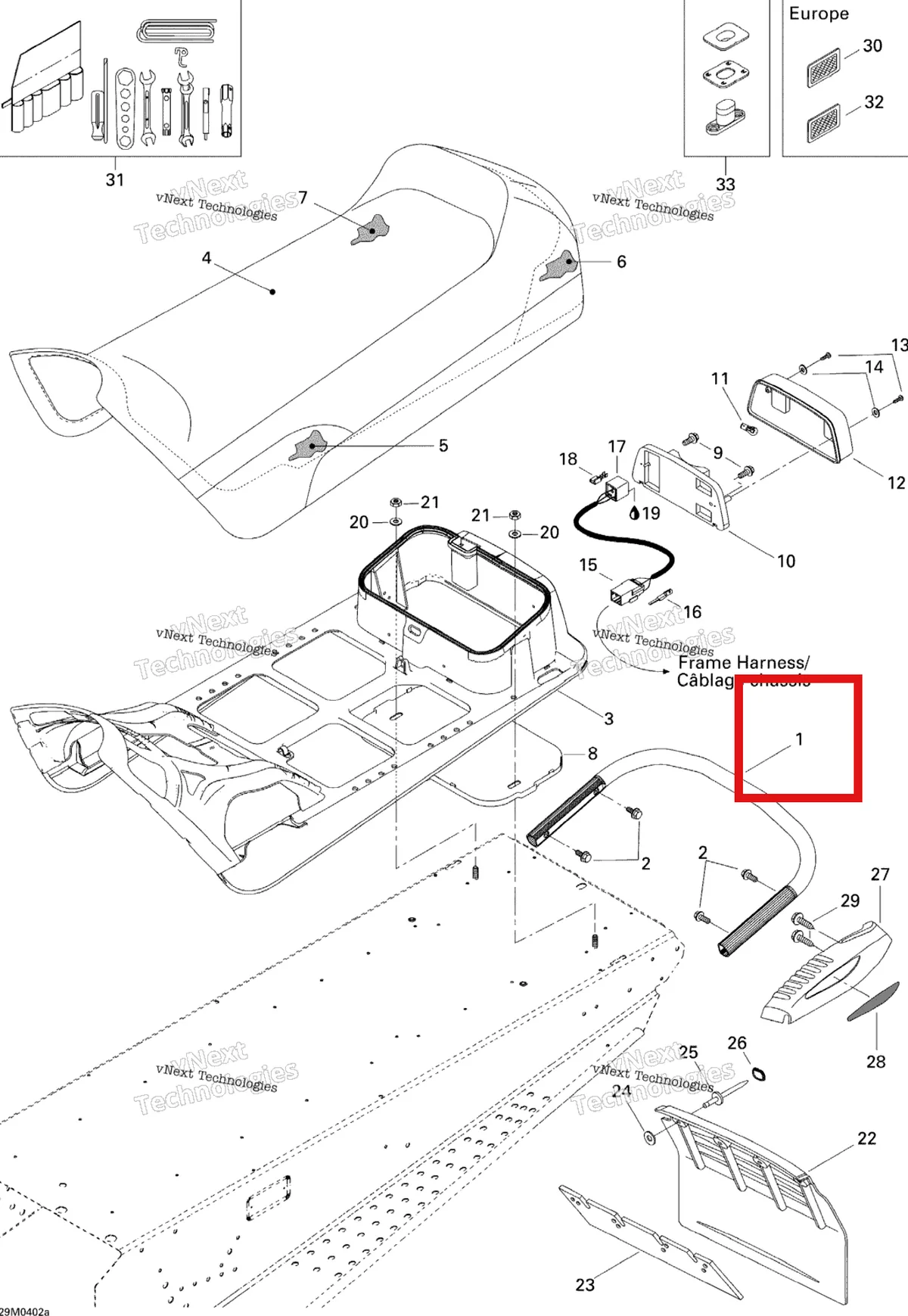 Деталь 518322708 (Деталь Rear Bumper, Bright (re) на схеме узла