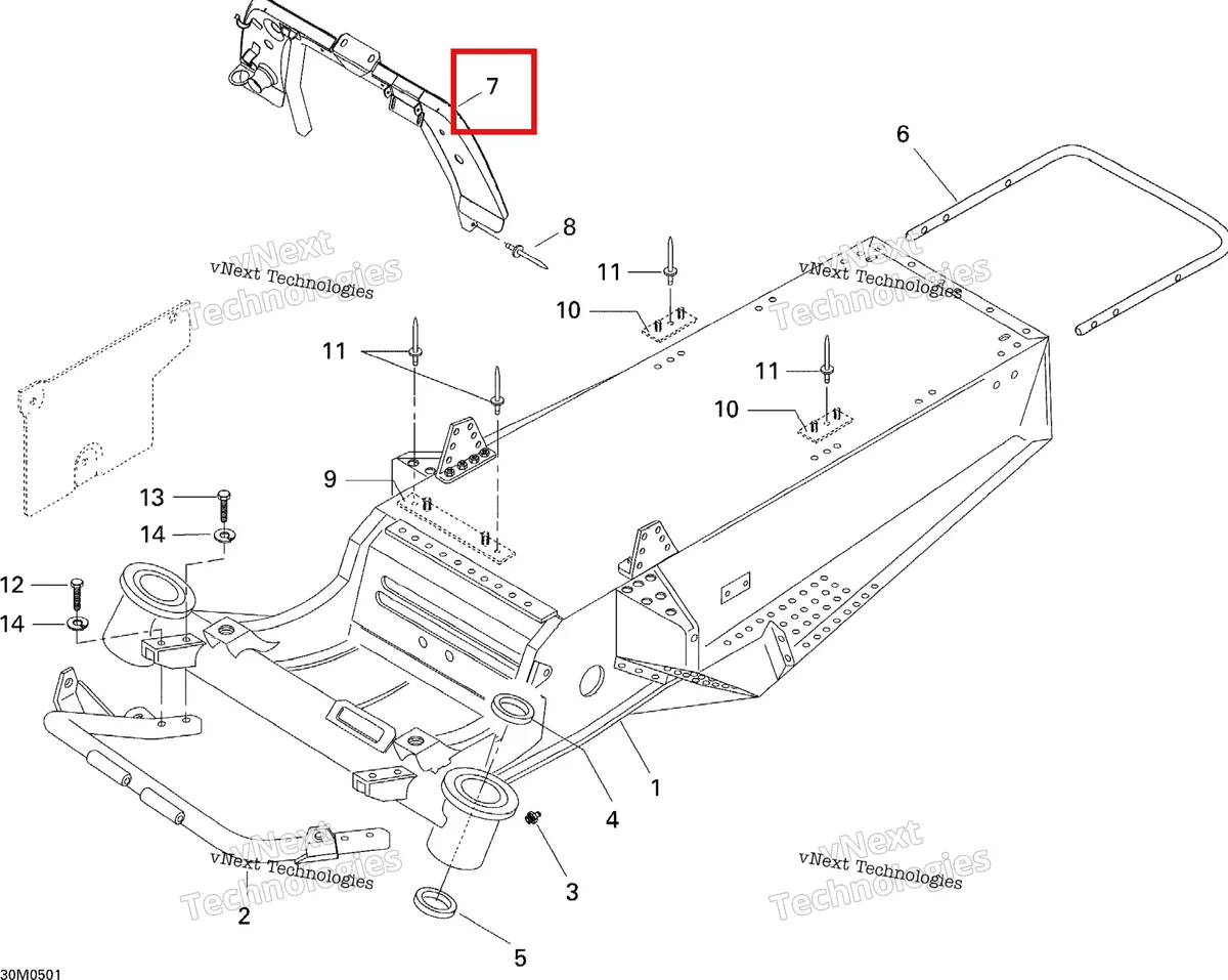 Деталь 518322990 на схеме узла 2005 Ski-Doo Tundra R Frame