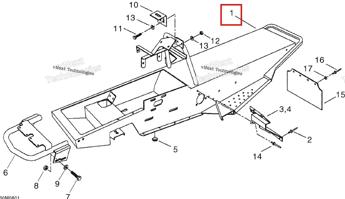 Деталь 518323447 на схеме узла 2008 Ski-Doo Mini Z Frame