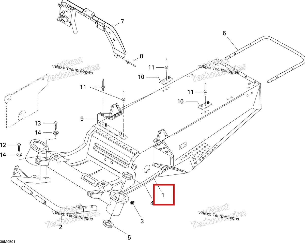 Деталь 518323484 на схеме узла 2005 Ski-Doo Tundra R Frame