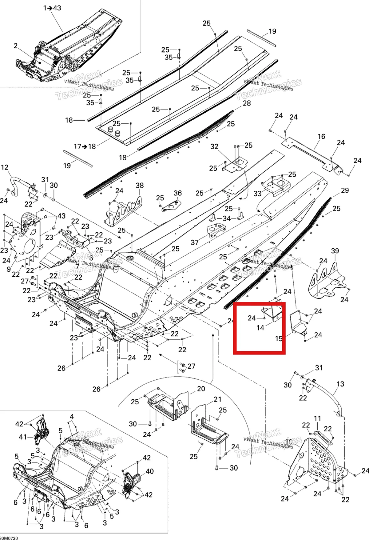 Деталь 518323572 на схеме узла 2007 Ski-Doo MACH Z Adrenaline Frame