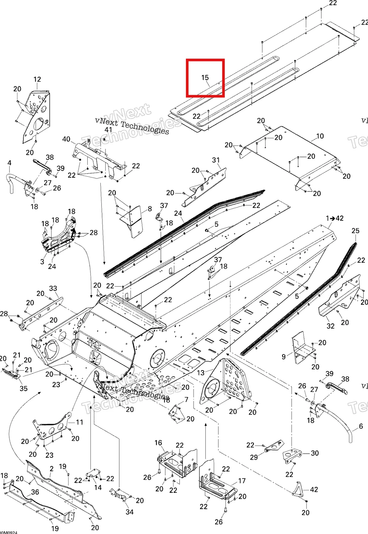 Деталь 518323996 на схеме узла 2009 Ski-Doo Skandic Tundra Frame