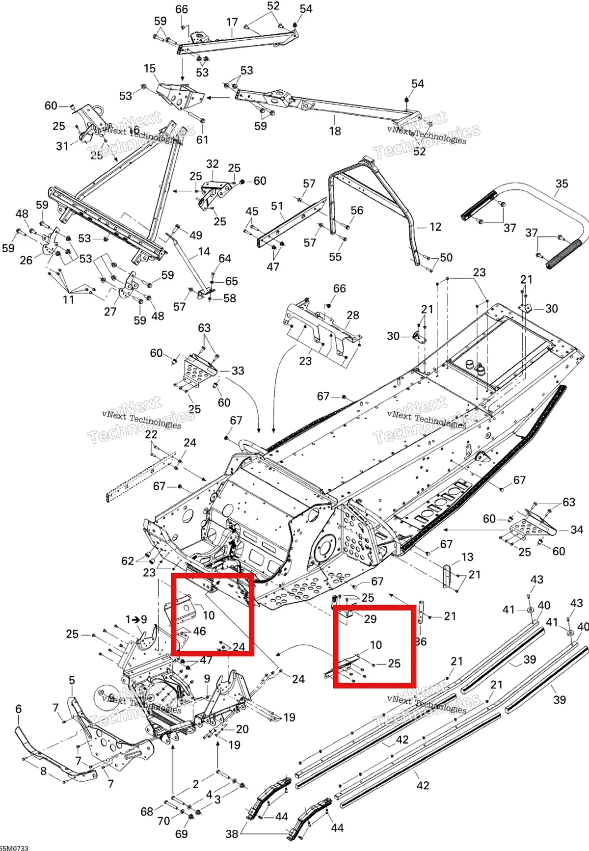 Деталь 518324181 на схеме узла 2007 Ski-Doo MX Z 440X Racing Frame And Components