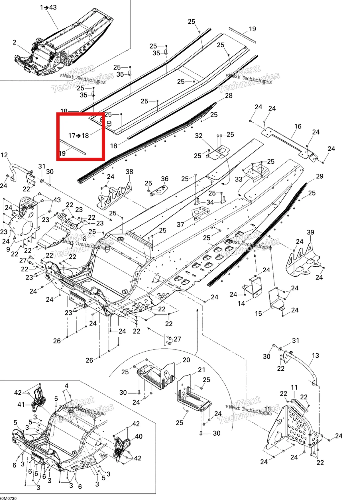Деталь 518324242 на схеме узла 2007 Ski-Doo MACH Z Adrenaline Frame