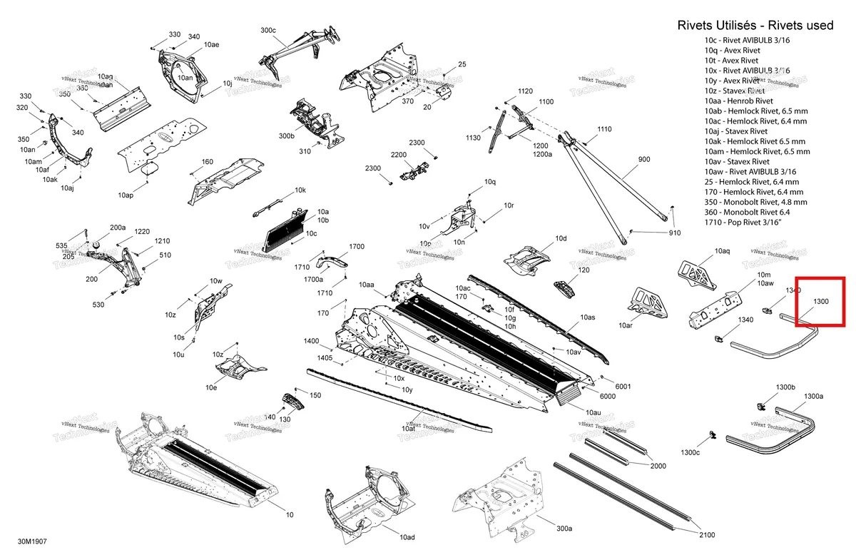 Деталь 518324980 (Деталь Rear Bumper) на схеме узла 2019 Ski-Doo GRAND TOURING 600 ACE Frame - 600 Ace