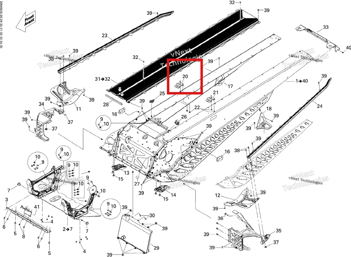 Деталь 518325084 (Деталь Rh Rear Base) на схеме узла Frame
