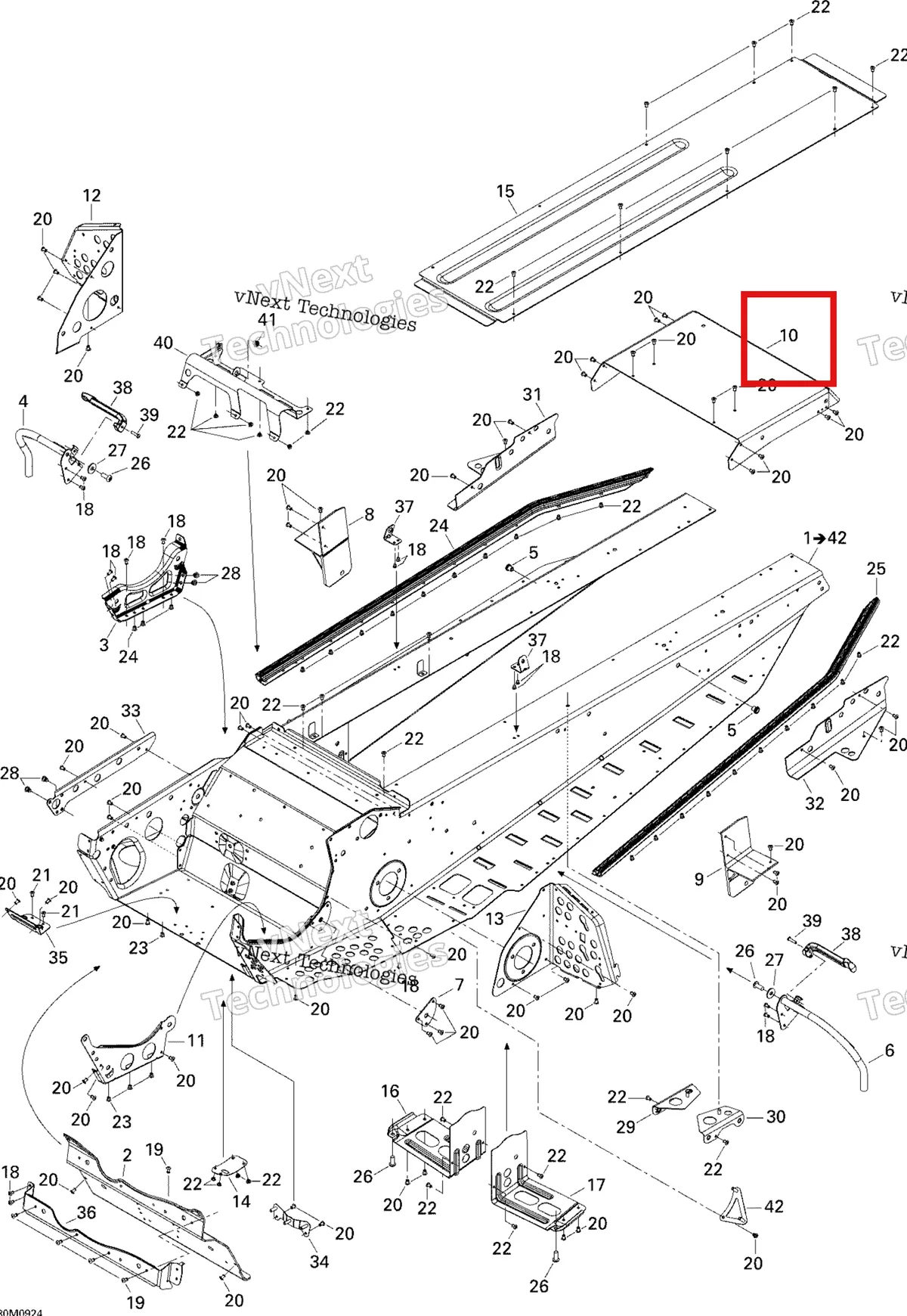 Деталь 518325199 на схеме узла 2009 Ski-Doo Skandic Tundra Frame
