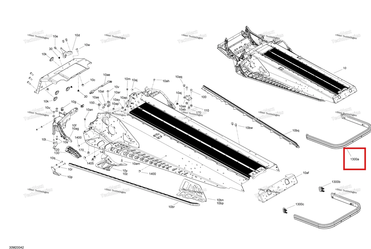 Деталь 518325577 (Деталь Rear Bumper) на схеме узла 2020 Ski-Doo TUNDRA 550F Frame - Rear Section
