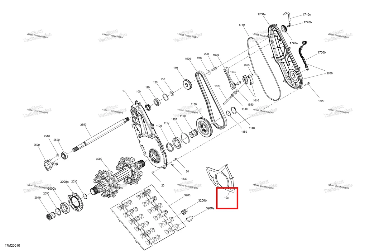 Деталь 518325816 (Деталь Plate Ass'y. Includes 5a To 5b) на схеме узла 2020 Ski-Doo TUNDRA 550F Drive - System