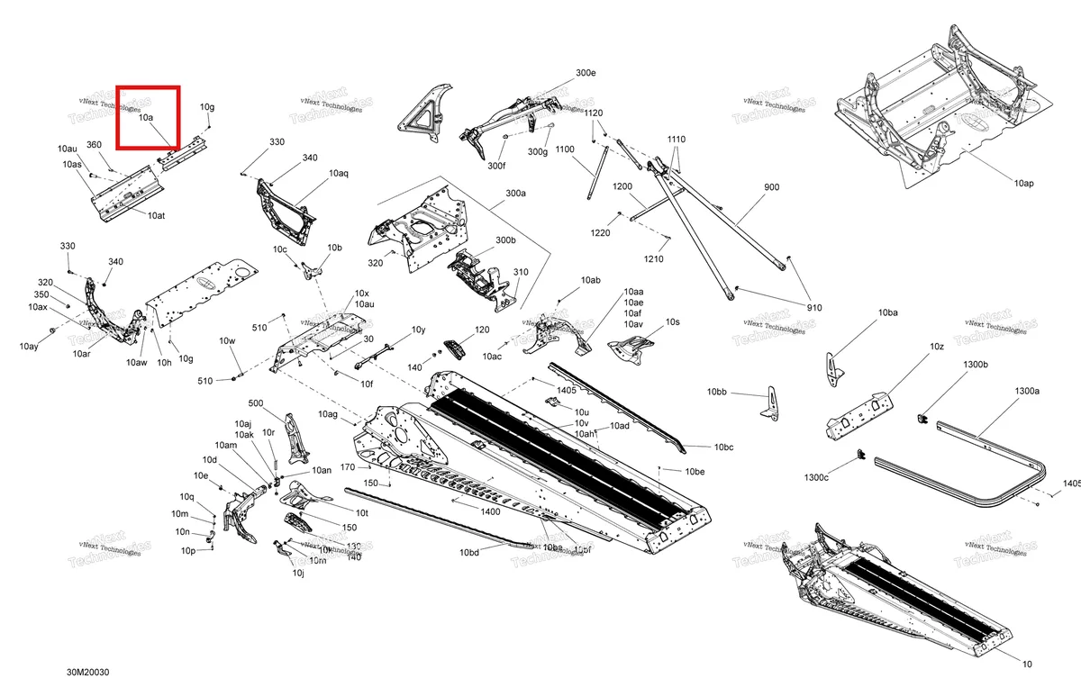 Деталь 518326120 на схеме узла 2020 Ski-Doo EXPEDITION SPORT 550F Frame