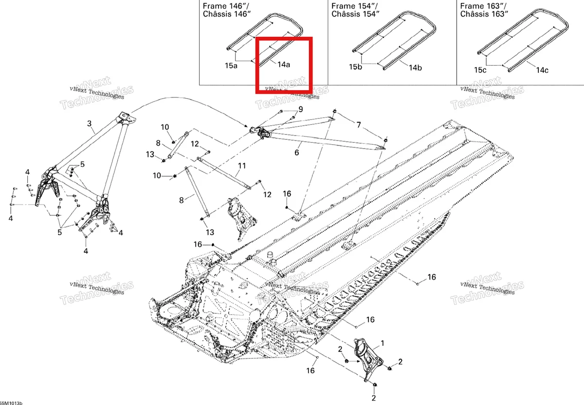 Деталь 518326270 на схеме узла 2010 Ski-Doo Summit X 600HO ETEC Frame And Components 2