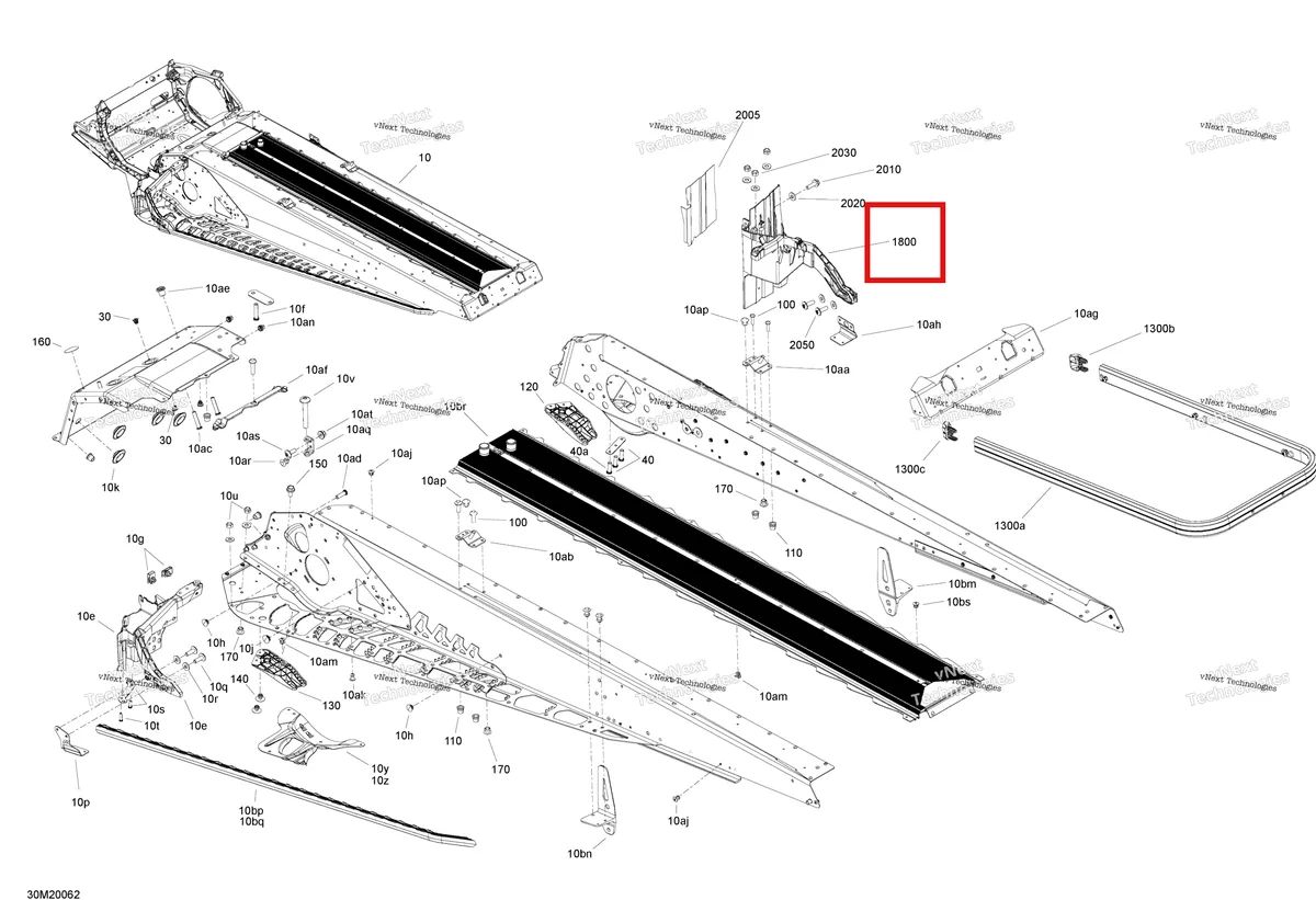 Деталь 518326472 (Поддержка Батареи) на схеме узла 2020 Ski-Doo TUNDRA 600 ACE Frame - Rear Section - Package Lt
