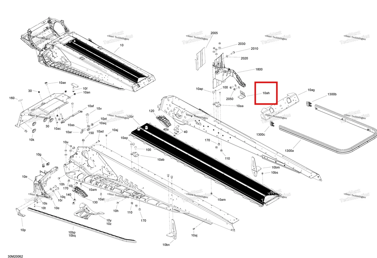 Деталь 518326482 на схеме узла 2020 Ski-Doo TUNDRA 600 ACE Frame - Rear Section - Package Lt