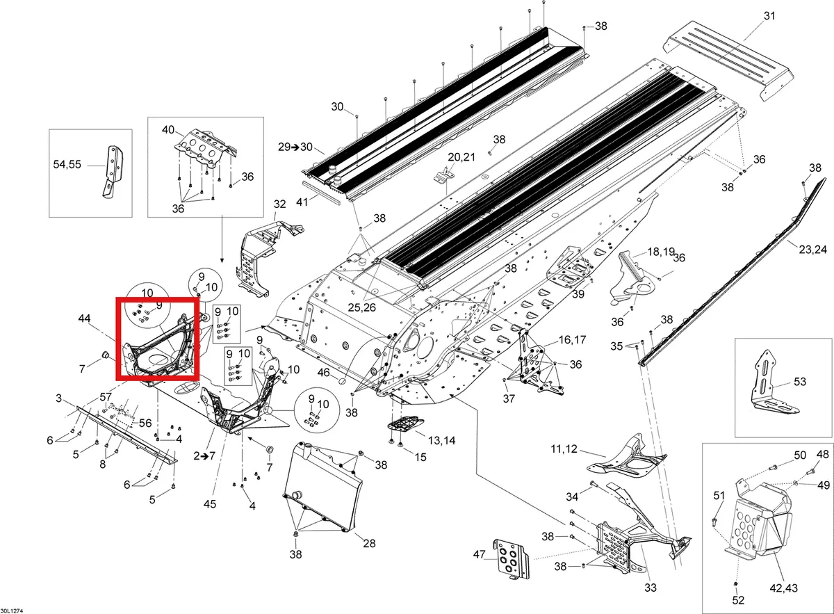 Деталь 518326640 (Деталь Reinforcement Rh) на схеме узла 09- Frame