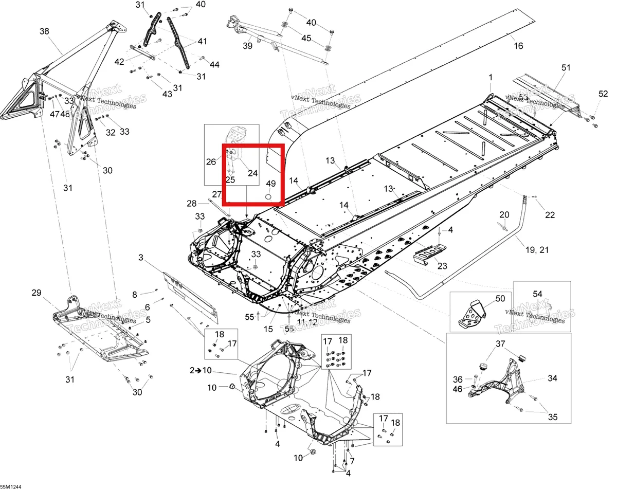 Деталь 518326726 (Деталь Toe Hook Lh) на схеме узла Frame And Components