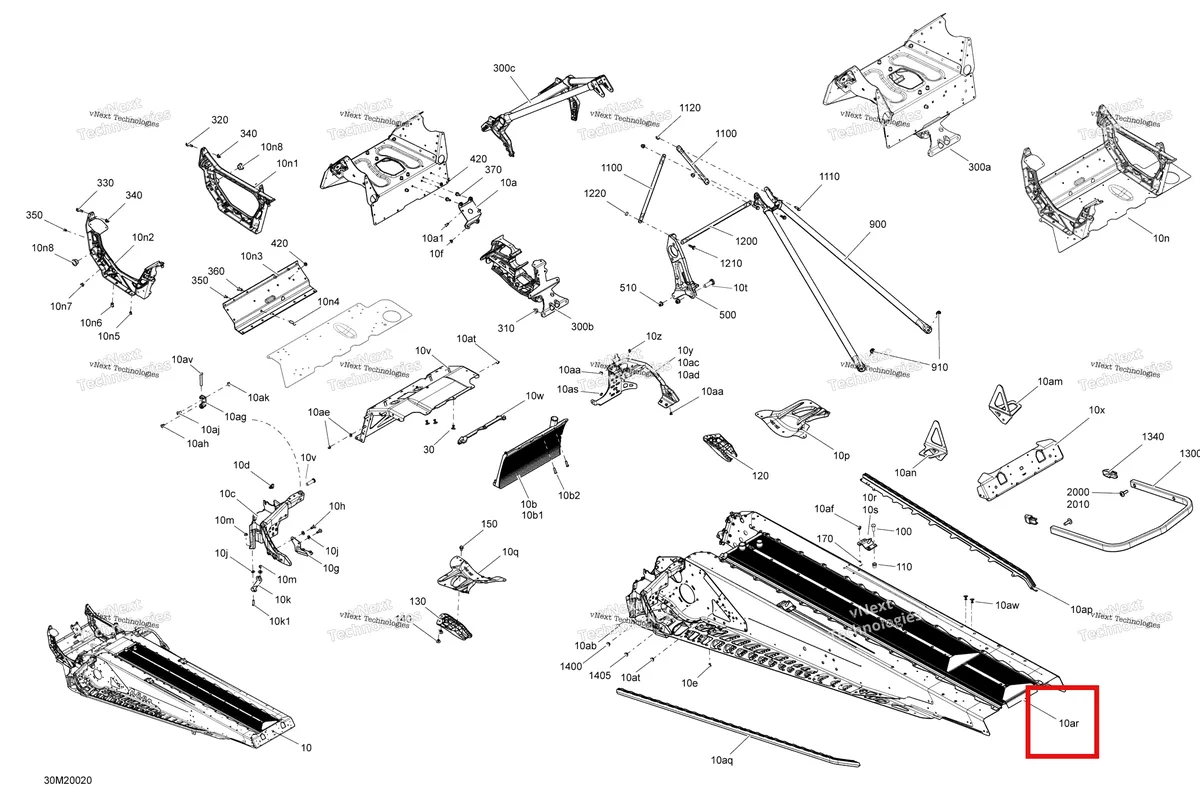 Деталь 518326728 (Радиатор) на схеме узла 2020 Ski-Doo SUMMIT 600 CARB Frame