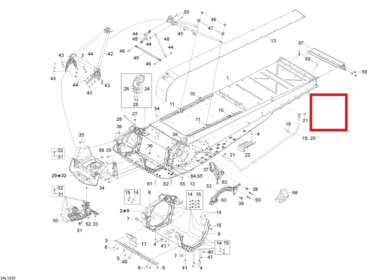Деталь 518326984 (Деталь Frame Xu 4-tec Pps) на схеме узла 09- Frame