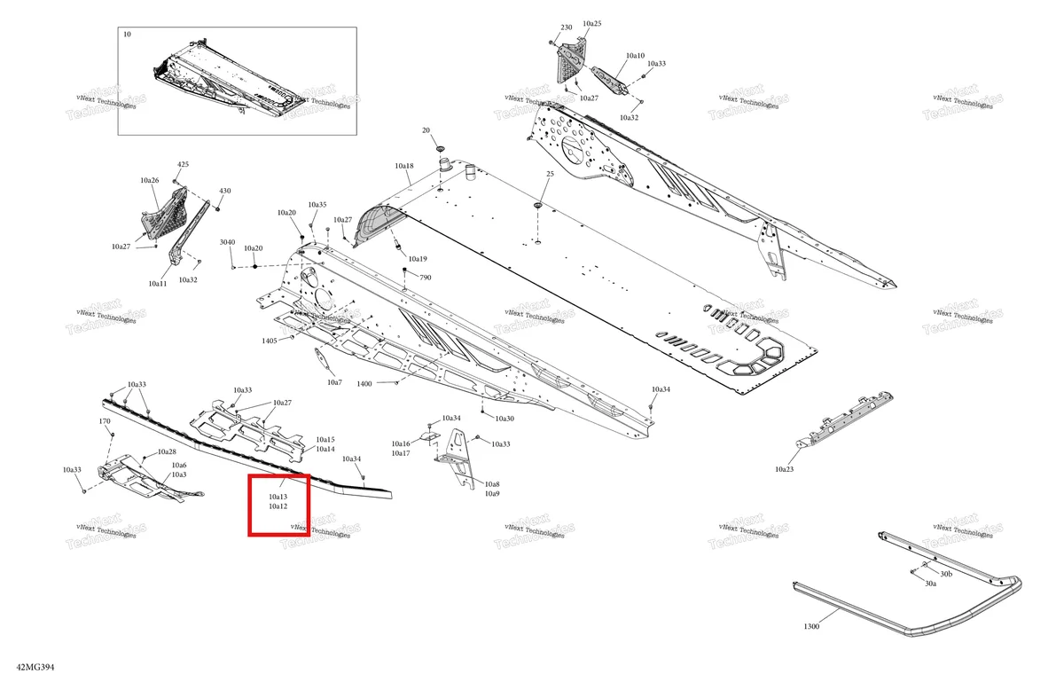 Деталь 518328451 на схеме узла 2027 Ski-Doo BACKCOUNTRY - SPORT - 600 EFI - UBVA - Neo Yellow - 16X146X2.0P Track Frame - System - Rear Section