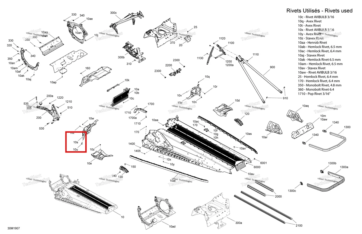 Деталь 518328528 (Деталь Lh Stirrup) на схеме узла 2019 Ski-Doo GRAND TOURING 600 ACE Frame - 600 Ace