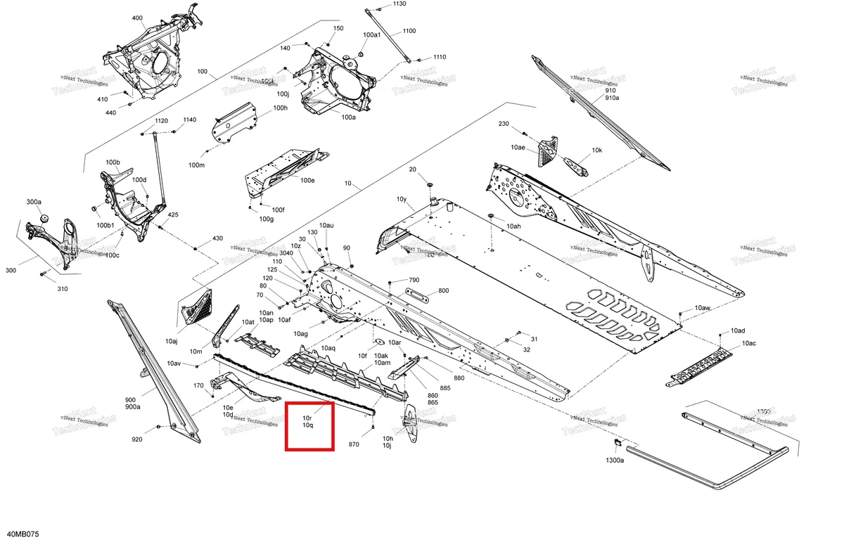 Деталь 518328737 на схеме узла 2022 Ski-Doo SUMMIT 850 E-TEC TURBO - X - Package 154