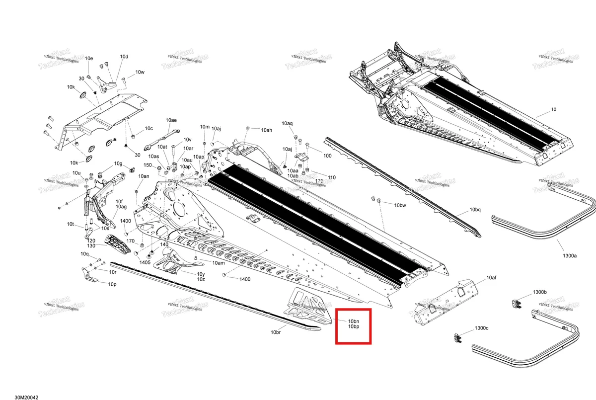 Деталь 518328788 на схеме узла 2020 Ski-Doo TUNDRA 550F Frame - Rear Section