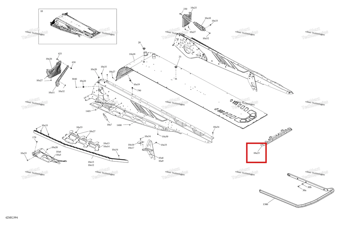 Деталь 518328990 на схеме узла 2027 Ski-Doo BACKCOUNTRY - SPORT - 600 EFI - UBVA - Neo Yellow - 16X146X2.0P Track Frame - System - Rear Section